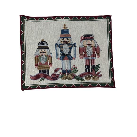 Nutcracker Christmas Placemat Vintage Style 16.5 x 13 Made in USA Holiday Decor - Picture 2 of 9